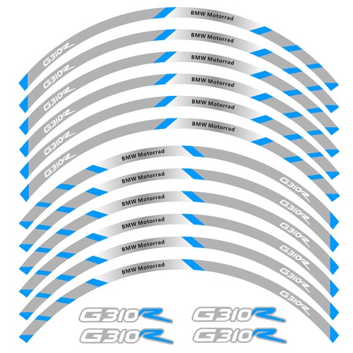 MOTORCYCLE RACING RIM STRIPES WHEEL DECAL TAPE STICKER FOR BMW G310R G 310R