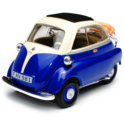 BMW Isetta 250 Scuro Blu Bianco 1955-1962 1//43 Cararama Modello Auto o con...