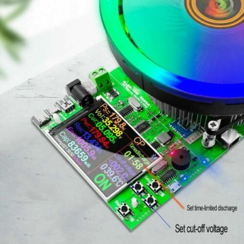 180W Electronic Load Voltage Ammeter Meter Battery Capacity Discharge USB Tester