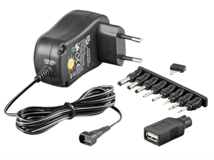 NETZTEIL 3V 4,5V 5V 6V 7,5V 9V 12V 1000mA inkl 5V USB