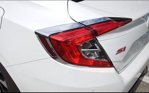 For 2016 2017 Honda Civic10th Sedan Gen Rear Tail Light Lamp Eeylid Cover