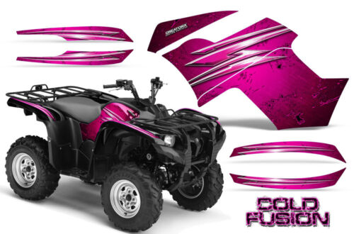 YAMAHA GRIZZLY 700 550 GRAPHICS KIT CREATORX DECALS STICKERS COLD FUSION PINK 