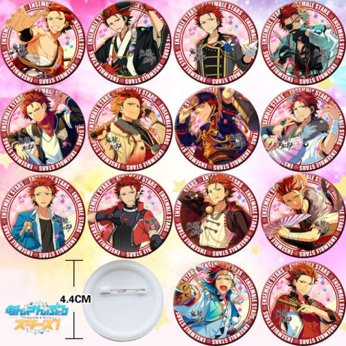 14PCS Anime Ensemble Stars Kiryu Kuro Cute Badge Itabag Pin Button Holiday Gift 