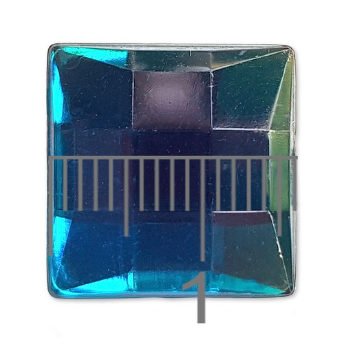16mm Square Flatback Acrylic Crystal Rhinestone Embellishment Gem Mosaic Craft