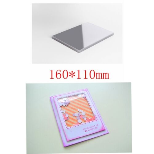 50pcs/Lot PVC Plastic Sheet for DIY Scrapbooking Handmade Shaker Cards Album 