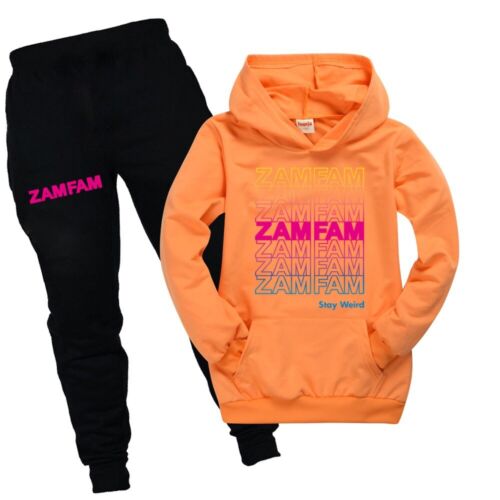 Trousers Unisex Fashion Pullover Hoodies for Kids Tpiont Zamfam Hoodies Set for Boys Girls Hoody