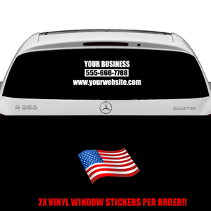 3 Line Personalized Name Car Decal Sticker 2X Business Custom Lettering 12/"X 24/"