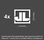 4x JL Jeep Wrangler Decals Stickers OFFROAD RUBICON car style 3