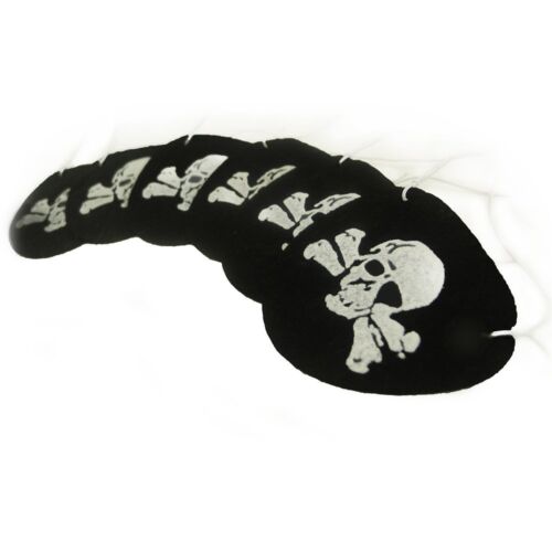 Felt Pirate Eye Patches Skull Birthday Party Toy Favors Costume Dress Up Lot Set 