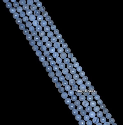 2MM CHALCEDONY BLUE LACE AGATE GEMSTONE GRADE A BLUE ROUND 2MM LOOSE BEADS 16" 