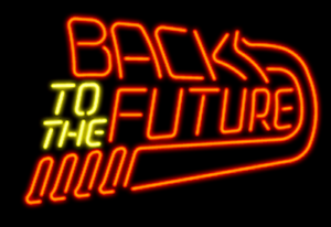 New Back To The Future Neon Light Sign 20/"x16/" Real Glass Bar Beer Arcade