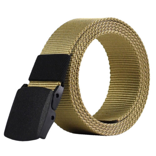 Men/'s Casual Outdoor Military Tactical Polyester Waistband Canvas Web Belt Accs.