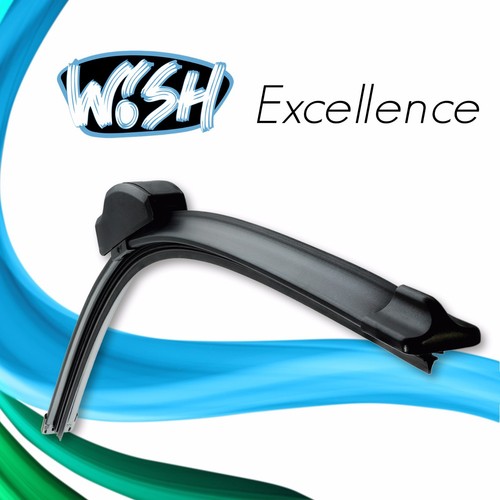2 x Wish® Excellence 18/" 18/" Satz Scheibenwischer Flachbalkenwischer