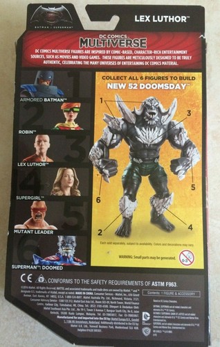 DC Multiverse Doomsday Series Lex Luther Prison Suit W// Doomsday Torso NIB