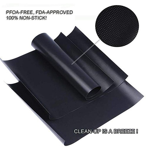 2 BBQ Grill Mesh Mat Bake Non-Stick Teflon Cooking Sheet Liner Fish Barbecue Pad