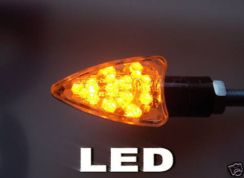 ►2X LED SCHWARZ ARROW KLARGLAS MINIBLINKER E-MARK KTM 505 SX-F,520 EXC,MXC,SX
