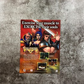 1999 Soul Fighter Retro Video Game PRINT AD 3D Beat 'em up Sega Dreamcast Promo