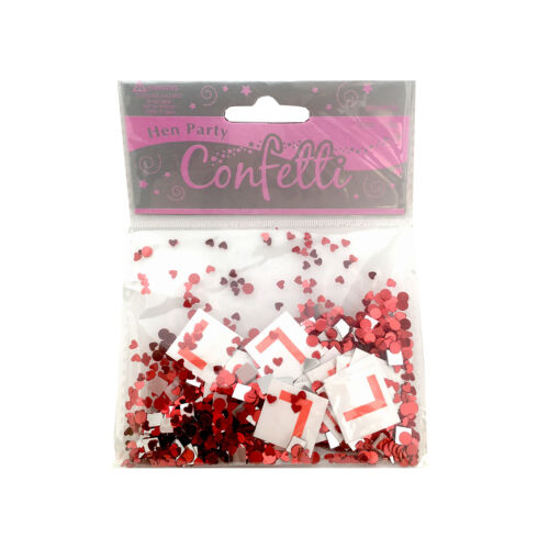 Red Bride To Be Assorted Bachelorette Confetti Learner Plates L PLATE HEN PARTY 