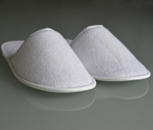 6 X par hotel Slipper de felpa boda mocasines zapatillas de casa zapatos hotel Martina