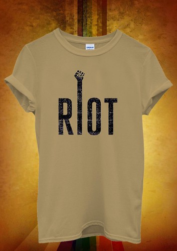 Riot Protest Stop Peace Cool Hipster Men Women Unisex T Shirt Tank Top Vest 571