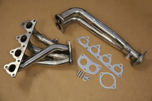 88-00 Stainless Exhaust Header For Honda Civic Crx Del Sol Sohc D16 D-Series New