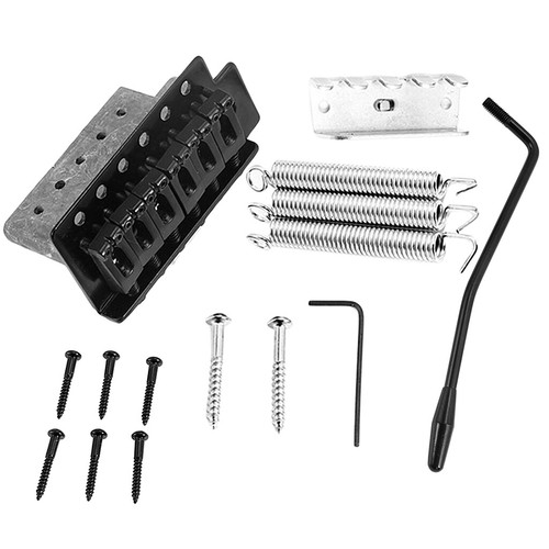 Black Tremolo Bridge als Ersatz für Gitarrenstege mit Bar