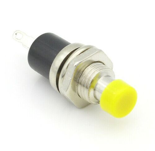 7mm Round Metal Push Button Momentary Switch Black White Red Green Blue Yellow