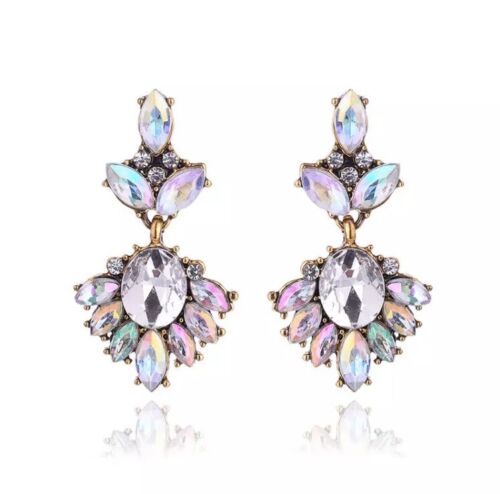 Crystal Sparkle Small Dangle Earrings Statement Zara Blogger Love island UK 