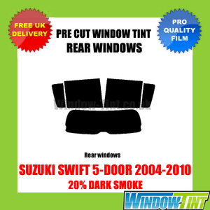 SUZUKI SWIFT 5 portes 2004-2010 20/% Foncé Arrière pré cut fenêtre teinte