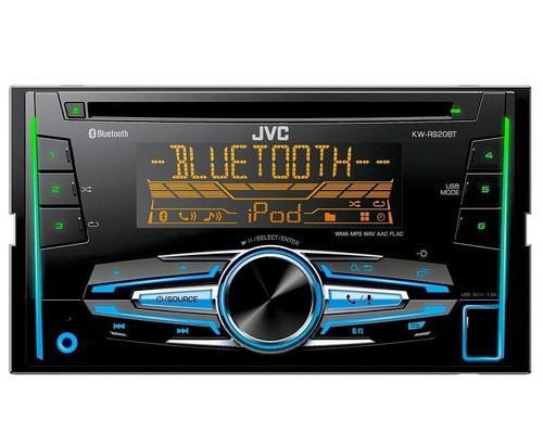 JVC Radio 2 DIN USB Bluetooth Lancia Musa 350 2004-07//2012 anthrazit