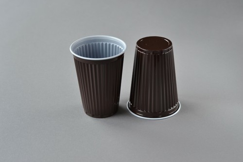 1000 Thermobecher Automatenbecher Kaffeebecher Plastikbecher braun 0,18 l