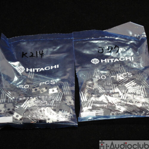 nuevo viejo stock Nuevo Hitachi Vintage MOS FET 2SK214//2SJ77 50 par