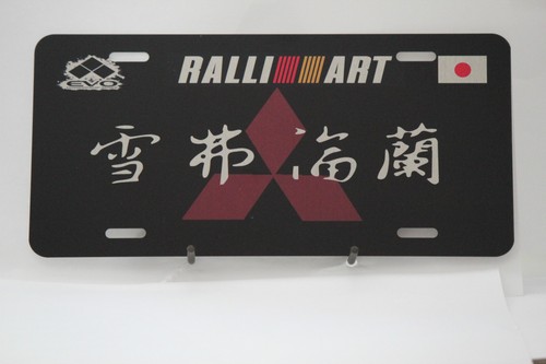 Mitsubishi Evo Rallyart JDM ALUMINUM LICENSE PLATE 6x12/"