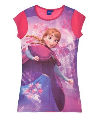 Girls Frozen Ladybug Paw Patrol Nightie Nightdress Big T-shirt Pyjama Age 2-8Yrs