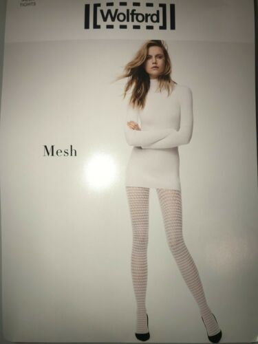 Size Wolford Mesh Net Tights Color Anthracite Small 19198-06 Grey 