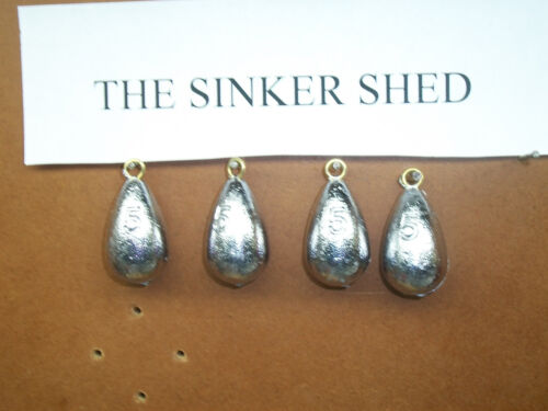 5 oz bell sinkers brass eyes quantity of 12//25//50//100 FREE SHIPPING