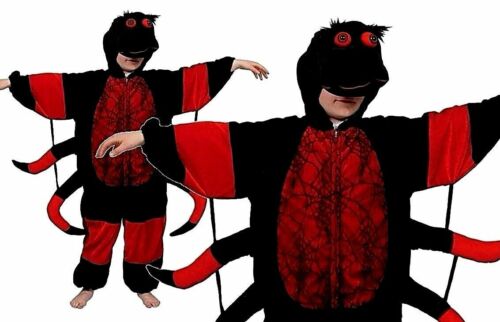 Enfant Deluxe Spider Déguisement Commère Commère Web Costume Enfants Livre Jour 3-8 ans