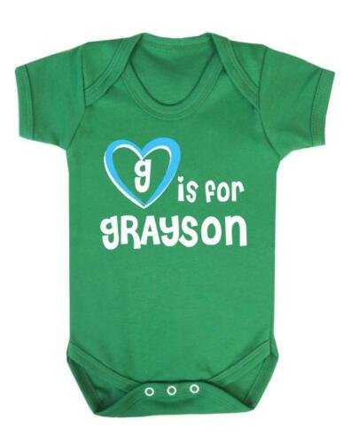 Playsuit Grayson Baby Bodysuit G Is For Grayson Baby Vest