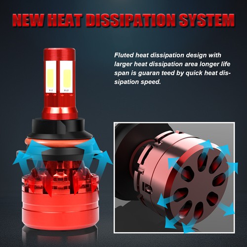 LED Headlight Kit 9004 HB1 White Hi//Low Beams Bulb for NISSAN Xterra 2000-2002