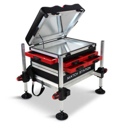 Match Station AS5 Drawer RED Alloy Pro-Sport Seat Box Footplate Spray Bar /& Tray