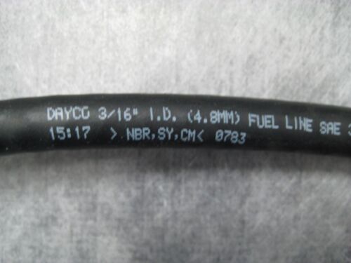 4.8mm 6 feet Made in USA Ships Fast! 3//16/" I.D. 50 PSI Fuel Hose