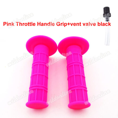 Pink Throttle Handle Grip For 50 70 90 110 125 140 150 160 200 250 cc Pit Bike 