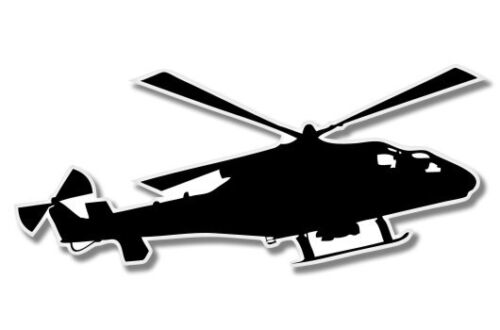 Helicopter Car Laptop Phone Vinyl Sticker  - SELECT SIZE
