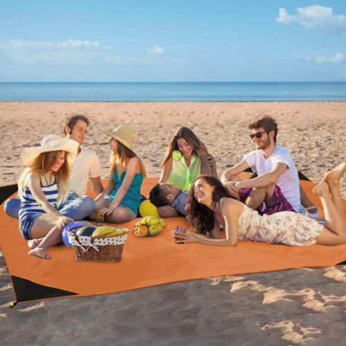 Camping Picnic Blanket Sand Free Beach Mat Waterproof Nylon Tent Outdoor BBQ 