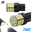 New 7443 7440 LED White 6000K Reverse Turn signal DRL Parking Light Bulbs 57-SMD