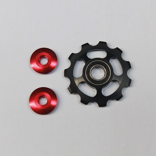 11T Bike Cycle Aluminum Alloy Bearings Jockey Wheel Rear Derailleur Pulleys Chic