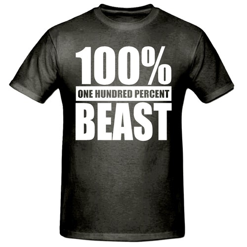100/% BEAST MEN/'S T SHIRT,SM-3XL,TEE SHIRT,BEAST T SHIRT,GYM T SHIRT