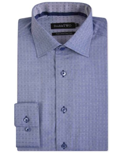 100/% Cotton Men/'s Double Two Dobby Weave Long Sleeve GS3901