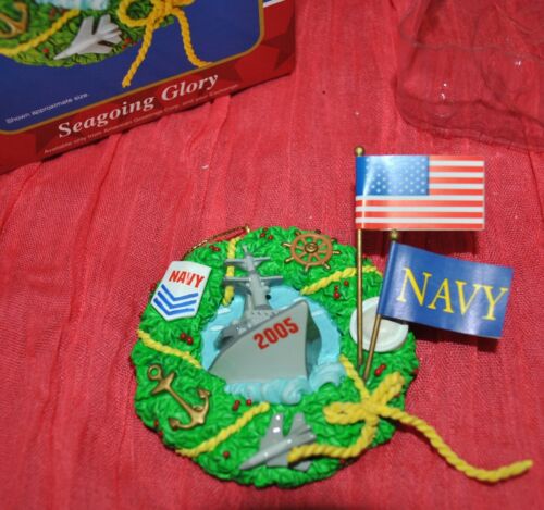 NEW American Greetings 10th ANNIVERSARY SEAGOING GLORY NAVY Wreath