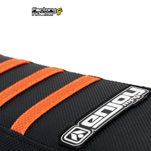 2002-2008 KTM SX 50 SEAT COVER Ribbed GRIPPER Black//Orange Ribs by Enjoy MFG